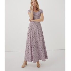 Pact Floral Maxi Dress in Lavender